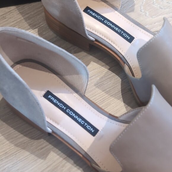 French Connection Womens Taupe Flats New On Box - Picture 3 of 10